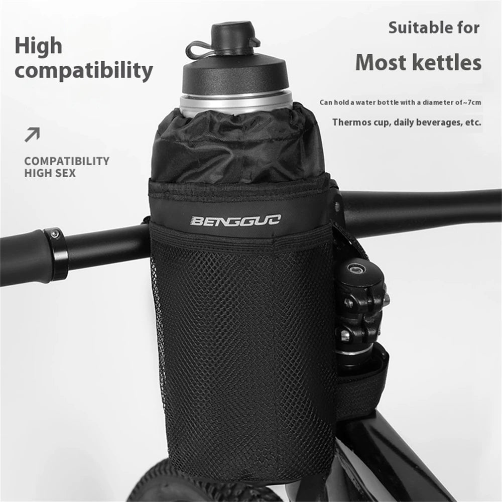 BENGGUO Bike Water Bottle Bag Handlebar Hanging Thermal Insulation Ice-Retaining Lightweight Portable Bicycle Front Bag