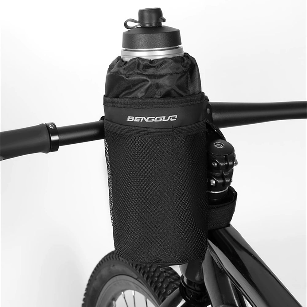 BENGGUO Bike Water Bottle Bag Handlebar Hanging Thermal Insulation Ice-Retaining Lightweight Portable Bicycle Front Bag