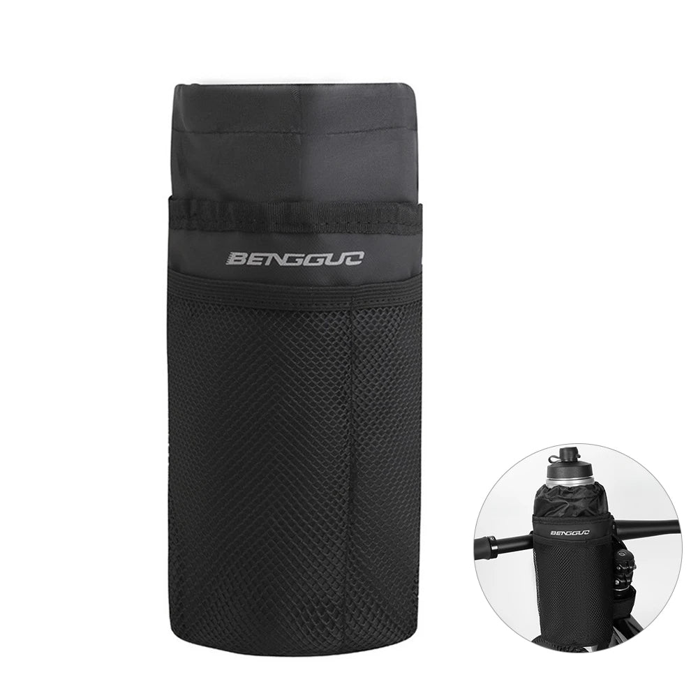 BENGGUO Bike Water Bottle Bag Handlebar Hanging Thermal Insulation Ice-Retaining Lightweight Portable Bicycle Front Bag