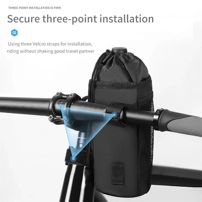 BENGGUO Bike Water Bottle Bag Handlebar Hanging Thermal Insulation Ice-Retaining Lightweight Portable Bicycle Front Bag